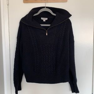 Half zip cable sweater Nili Lotan/ Target collab